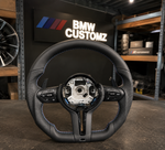 Load image into Gallery viewer, BMW M Performance Style Flat Bottom Steering Wheel with Paddle Shifters